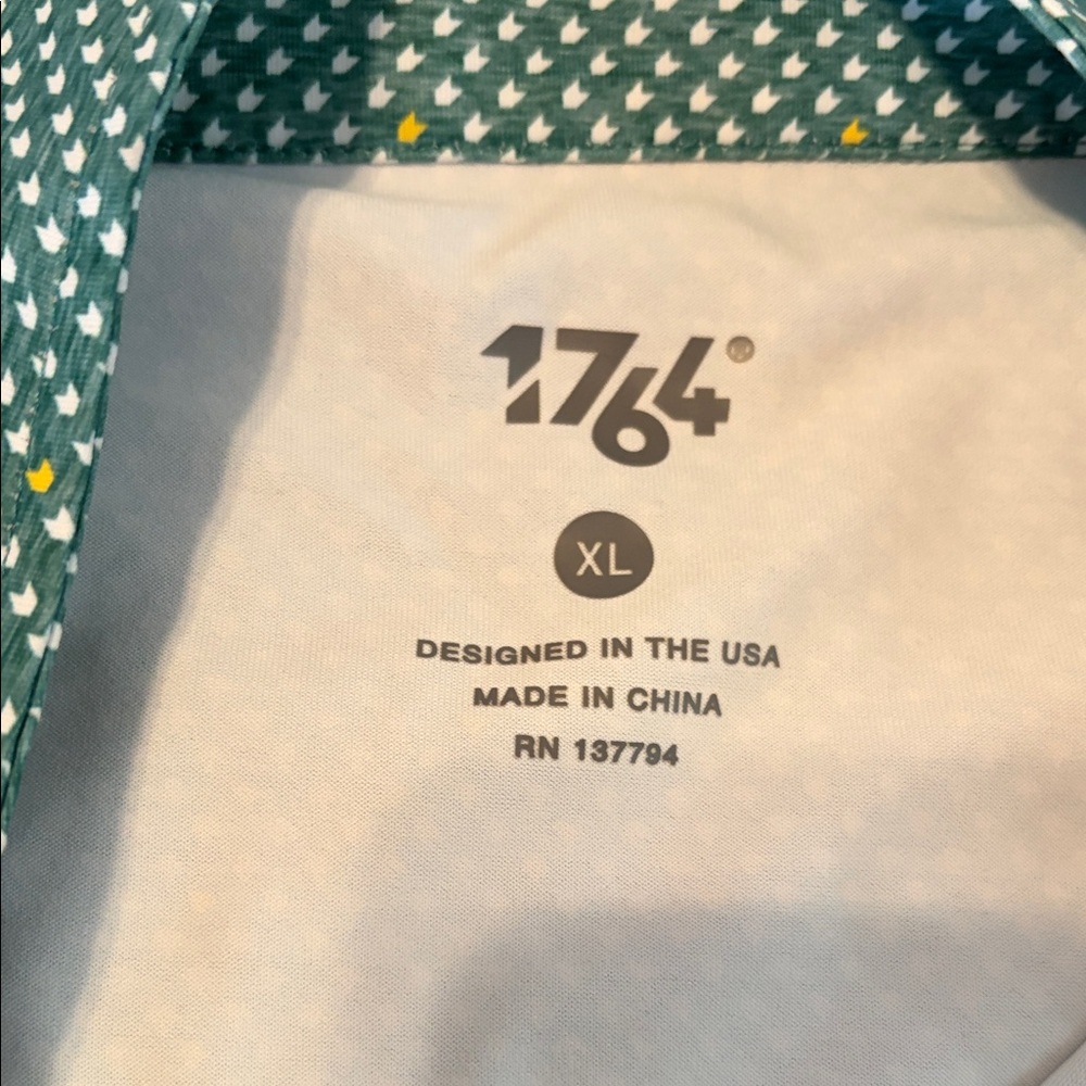 Men's Green 1764 Quarter-Zip Sweatshirt - Picture 2 of 4
